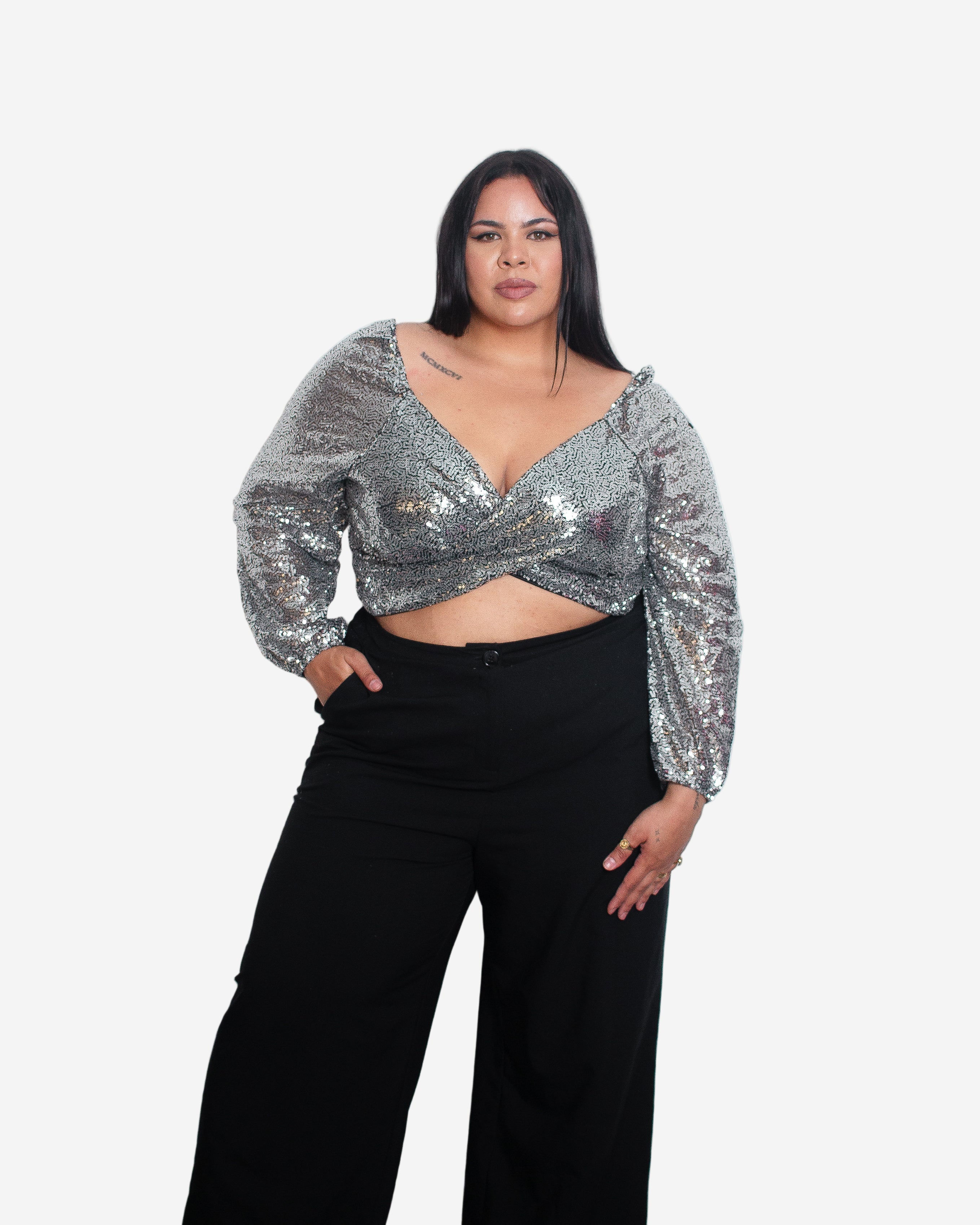 RYOTO Top DARK SILVER