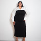 SHIKKU Dress BLACK/WHITE