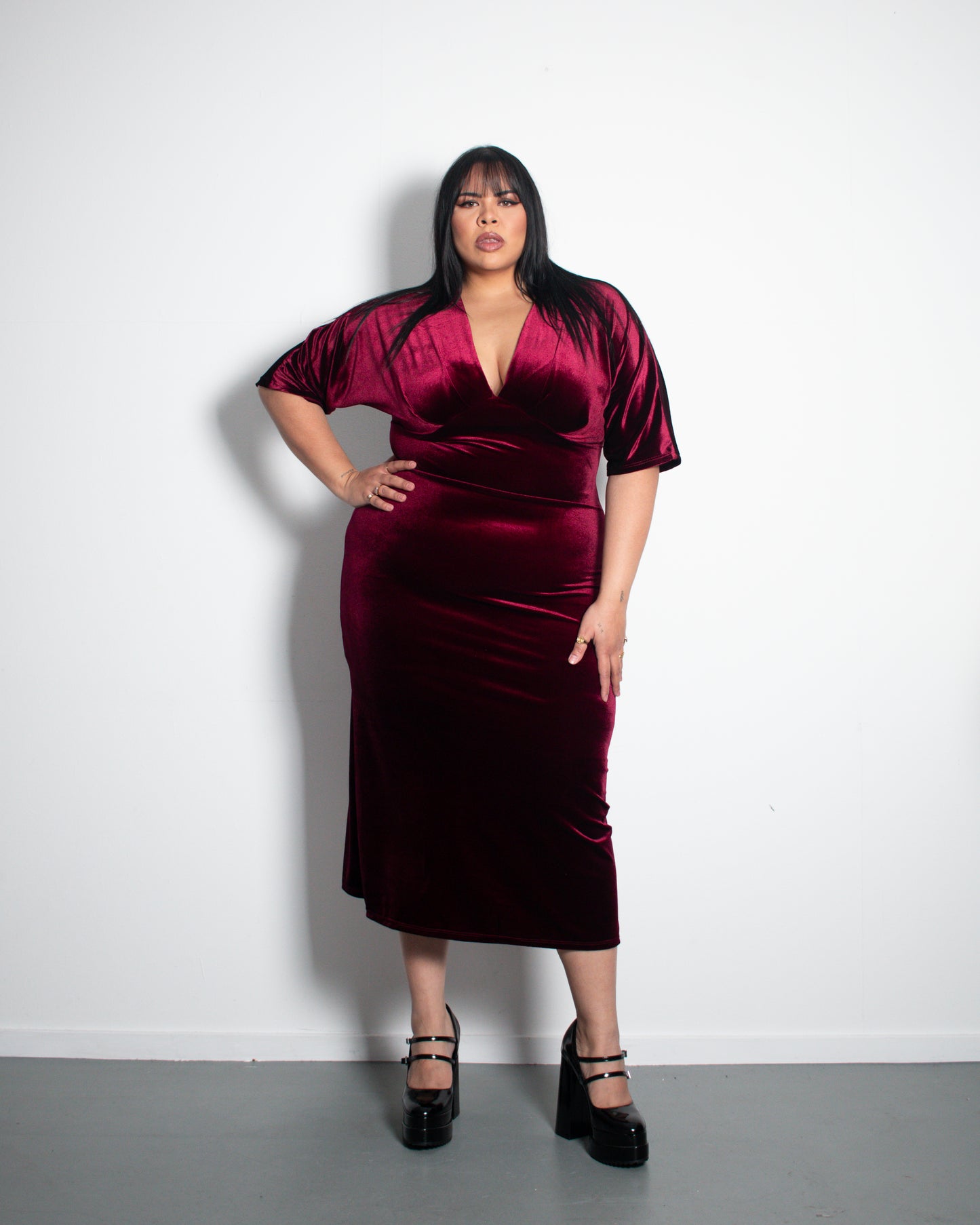 ERI Dress BURGUNDY