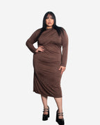 REIYA Dress BROWN