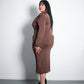 REIYA Dress BROWN