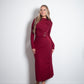 NAGAO Dress BURGUNDY