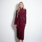 HANAE Dress BURGUNDY