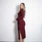 HANAE Dress BURGUNDY