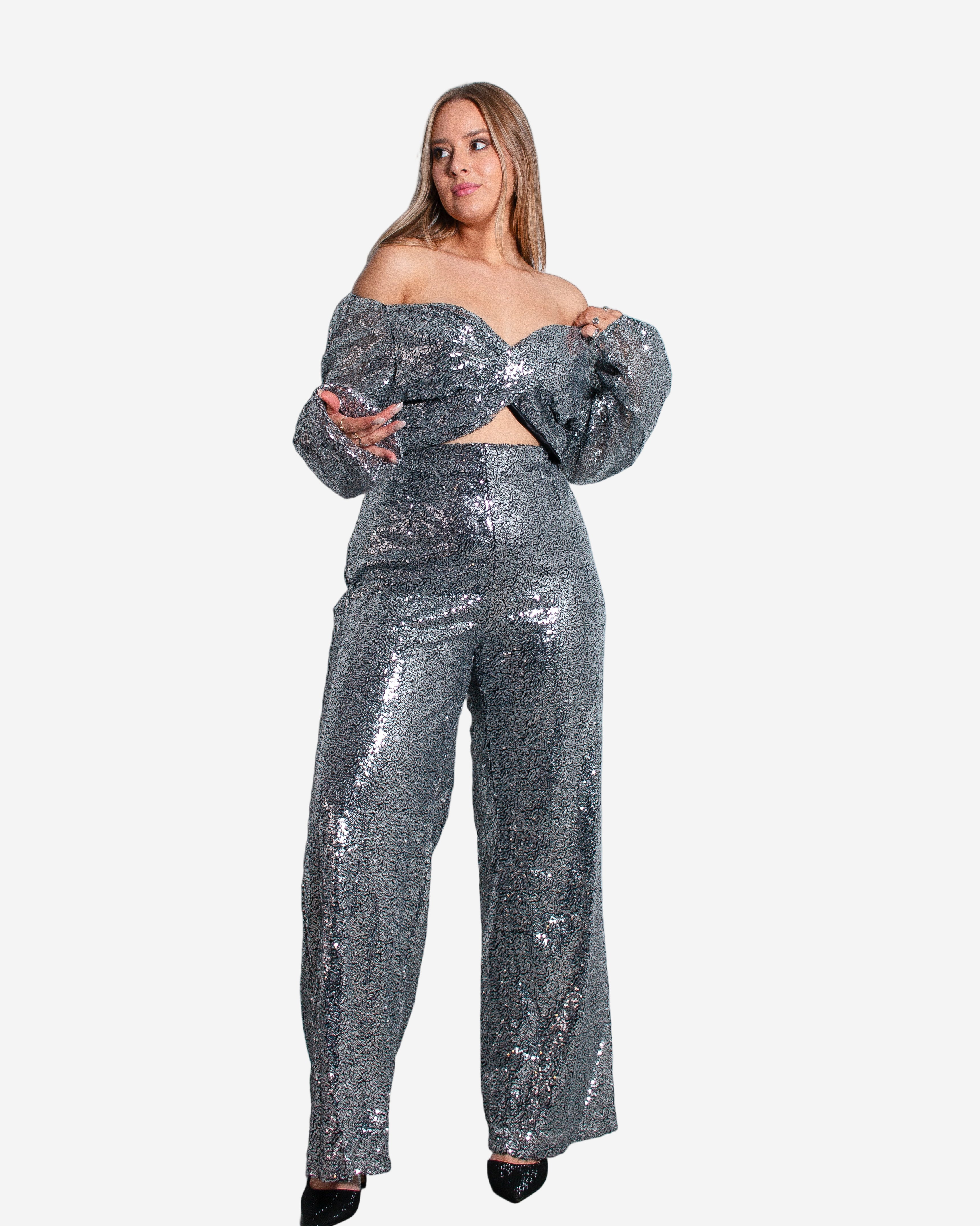 RYOTO Pants DARK SILVER