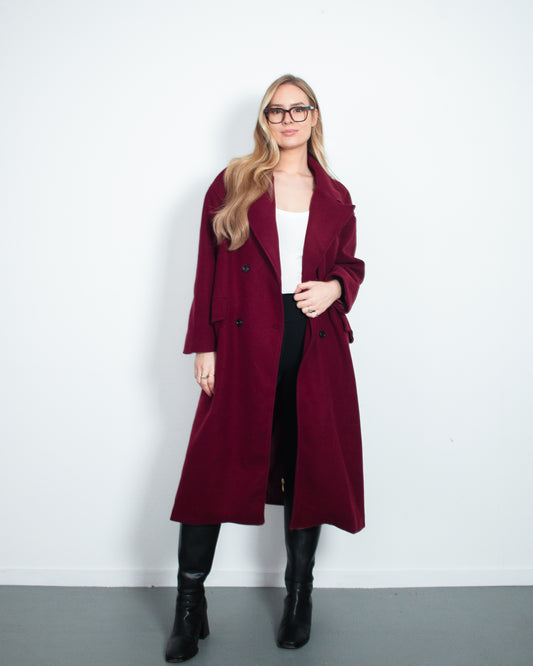 ICHI Coat BURGUNDY (PRE-ORDER +- 3 WEEKS)