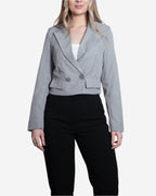 HARUKI Cropped Blazer GREY