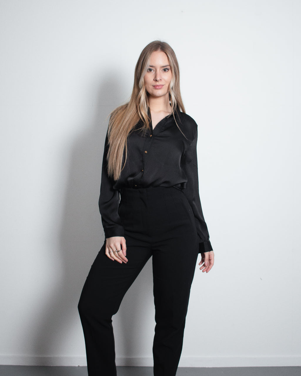KAZE Blouse ZWART