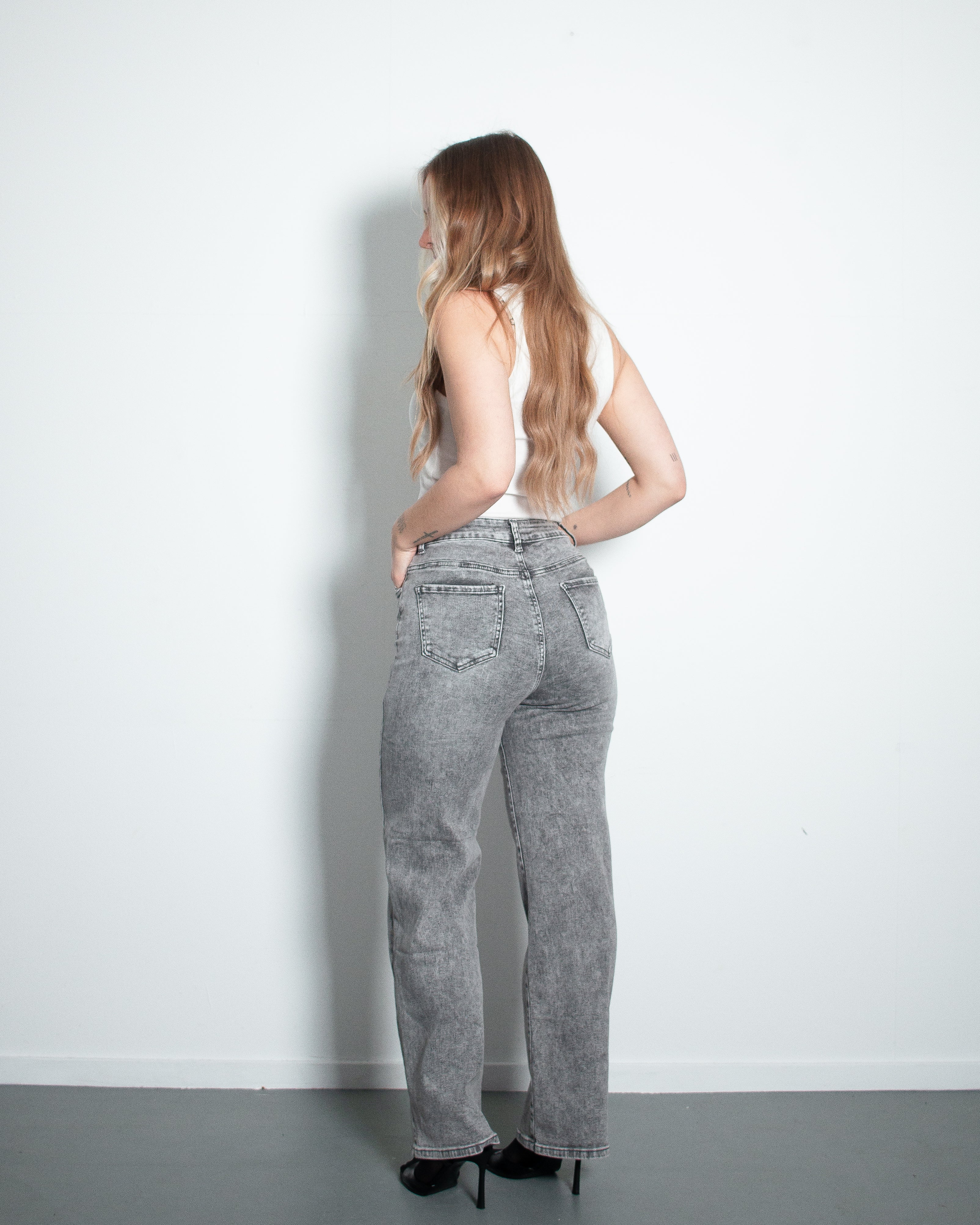 HITOMI Wide Leg Jeans