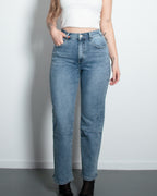 SENREN Stretchy Back Wide Leg Jeans