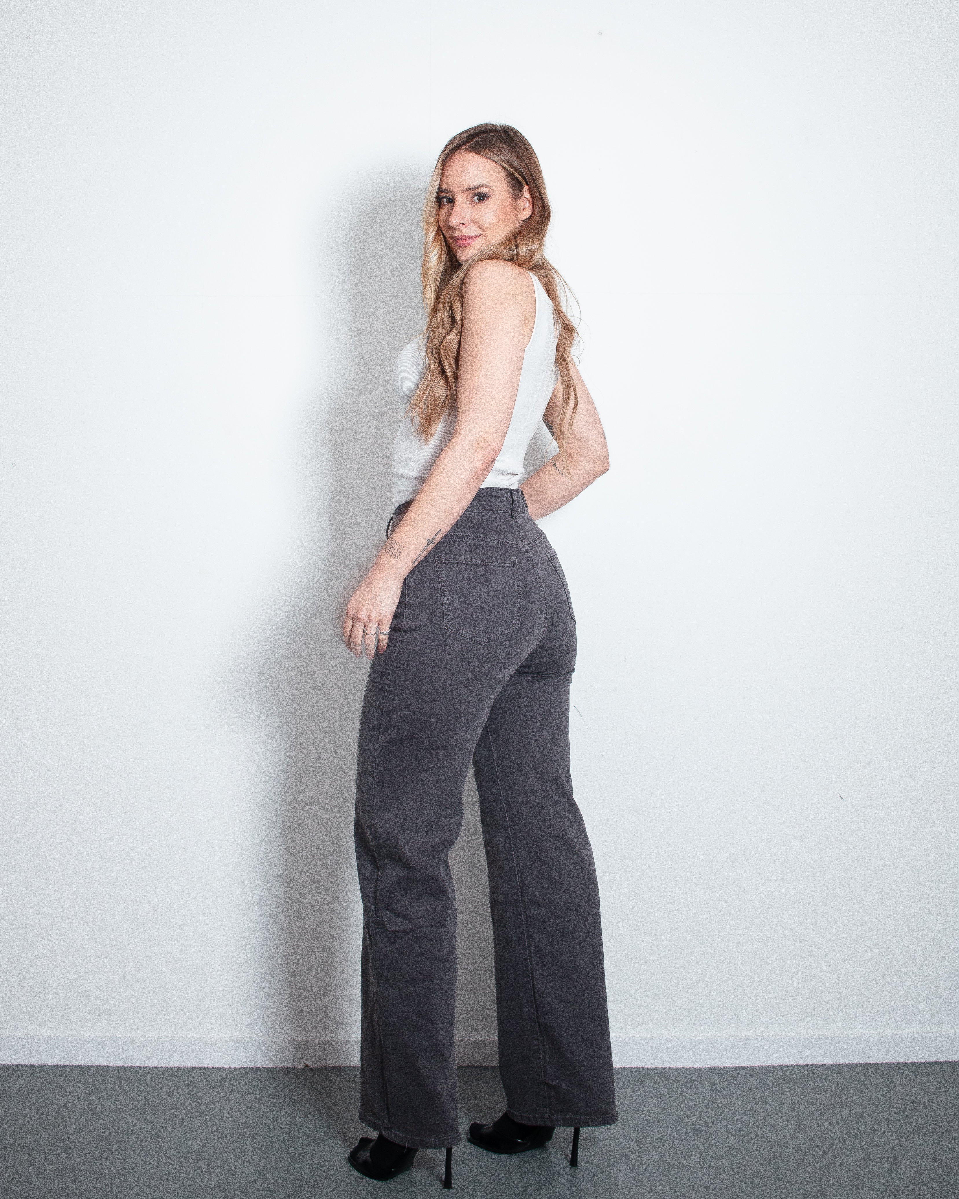 CHIMON Jeans GREY - INSEAM 78CM