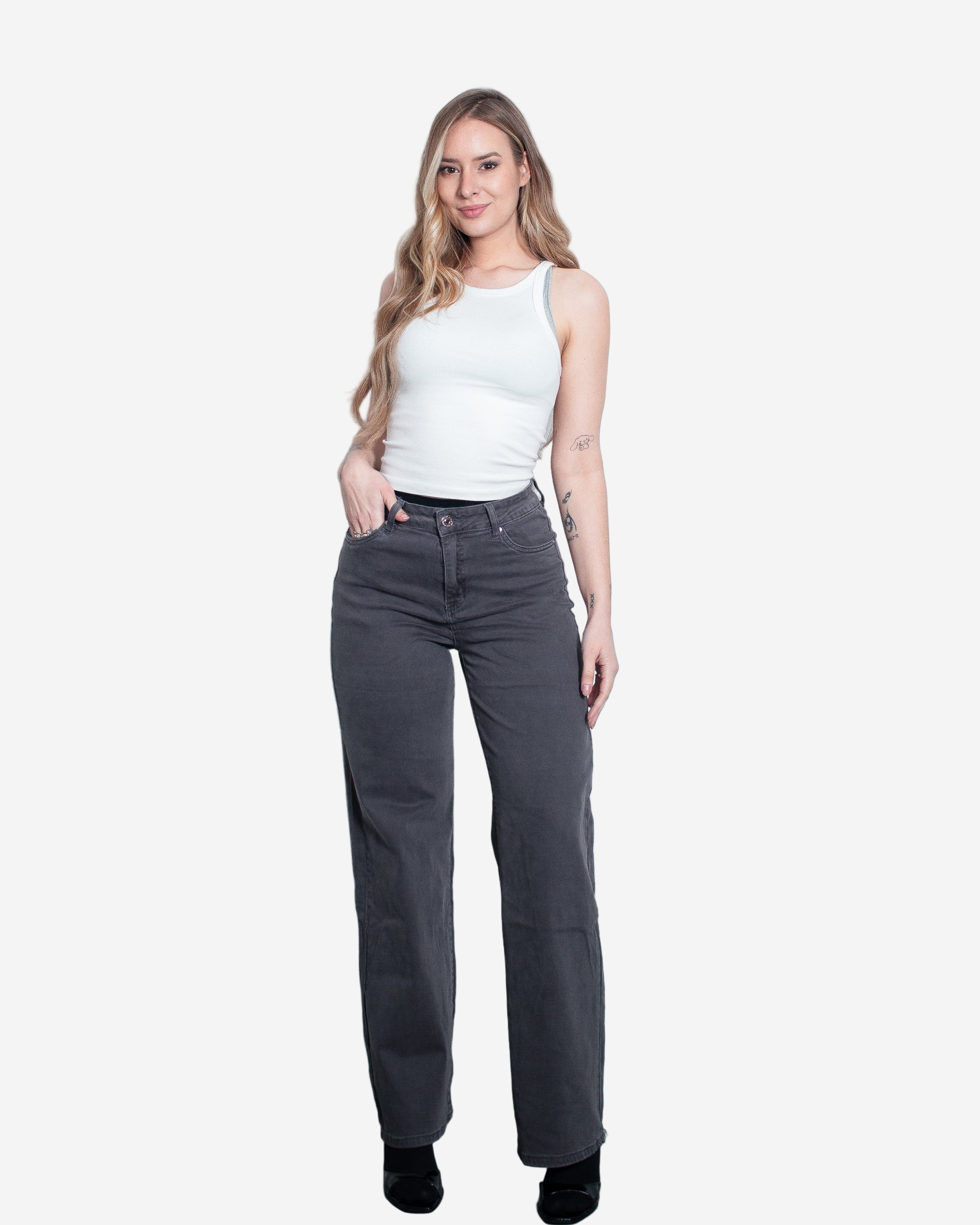 CHIMON Jeans GREY - INSEAM 78CM