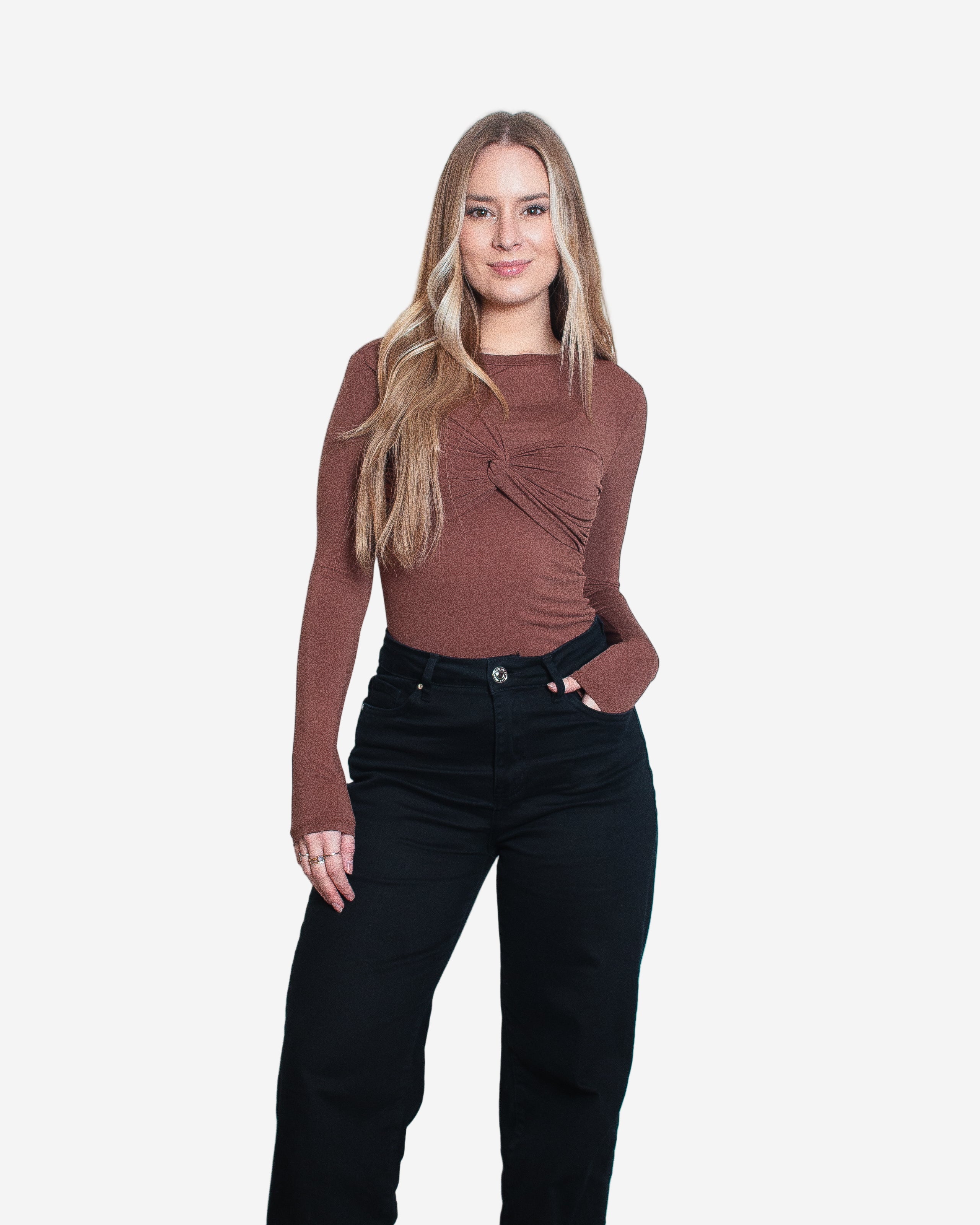 MIRUKU Top BROWN