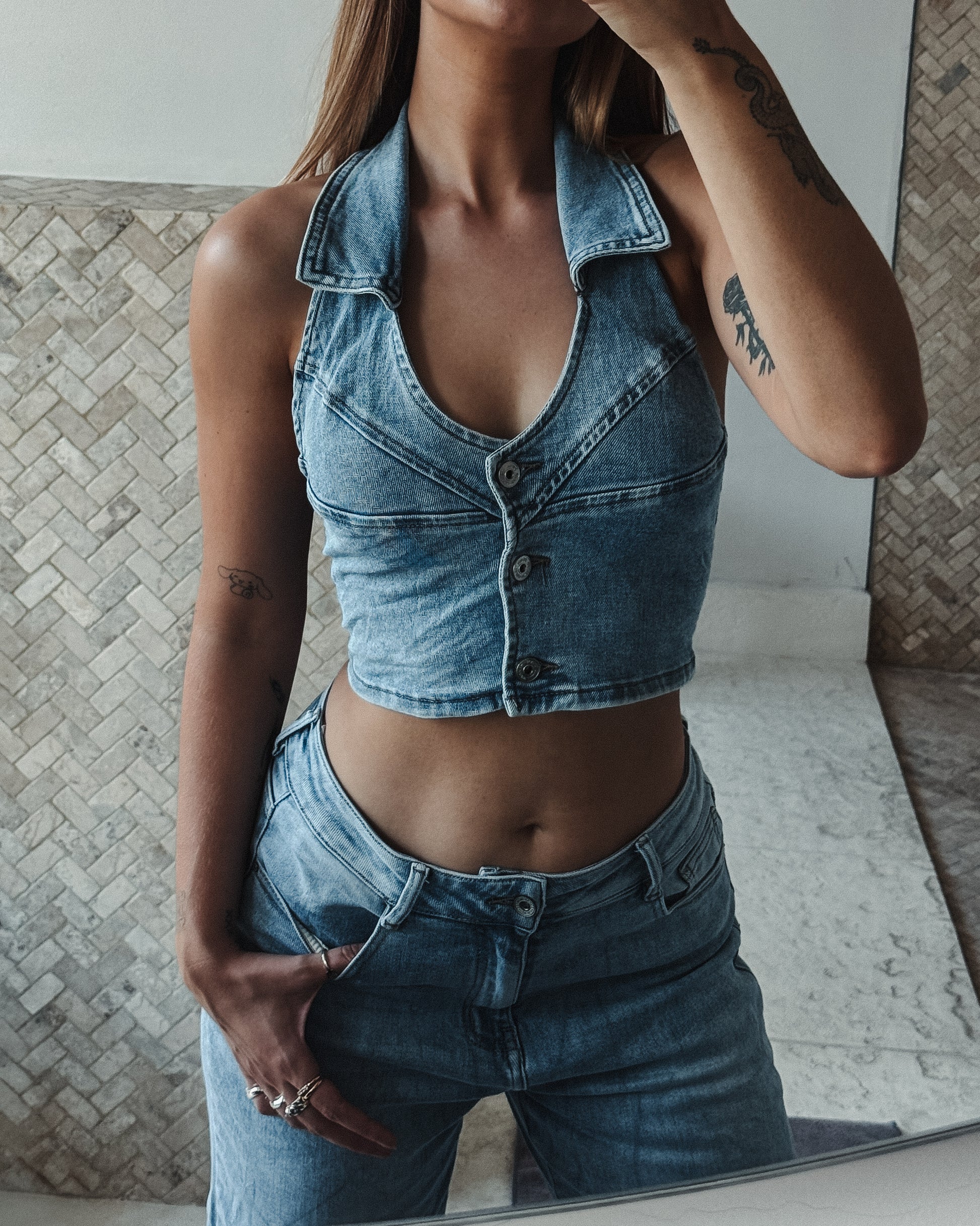 KAGE Denim Top