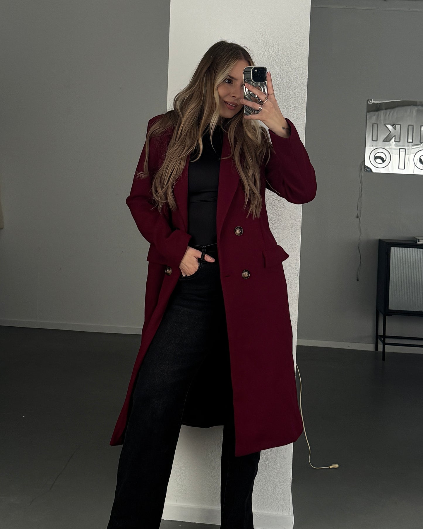 YUI Coat BURGUNDY