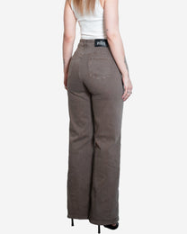 002 - THE BAGGY STRAIGHT LEG STRETCHY Jeans LIGHT BROWN - IL 78CM | SEISHIKI STUDIO