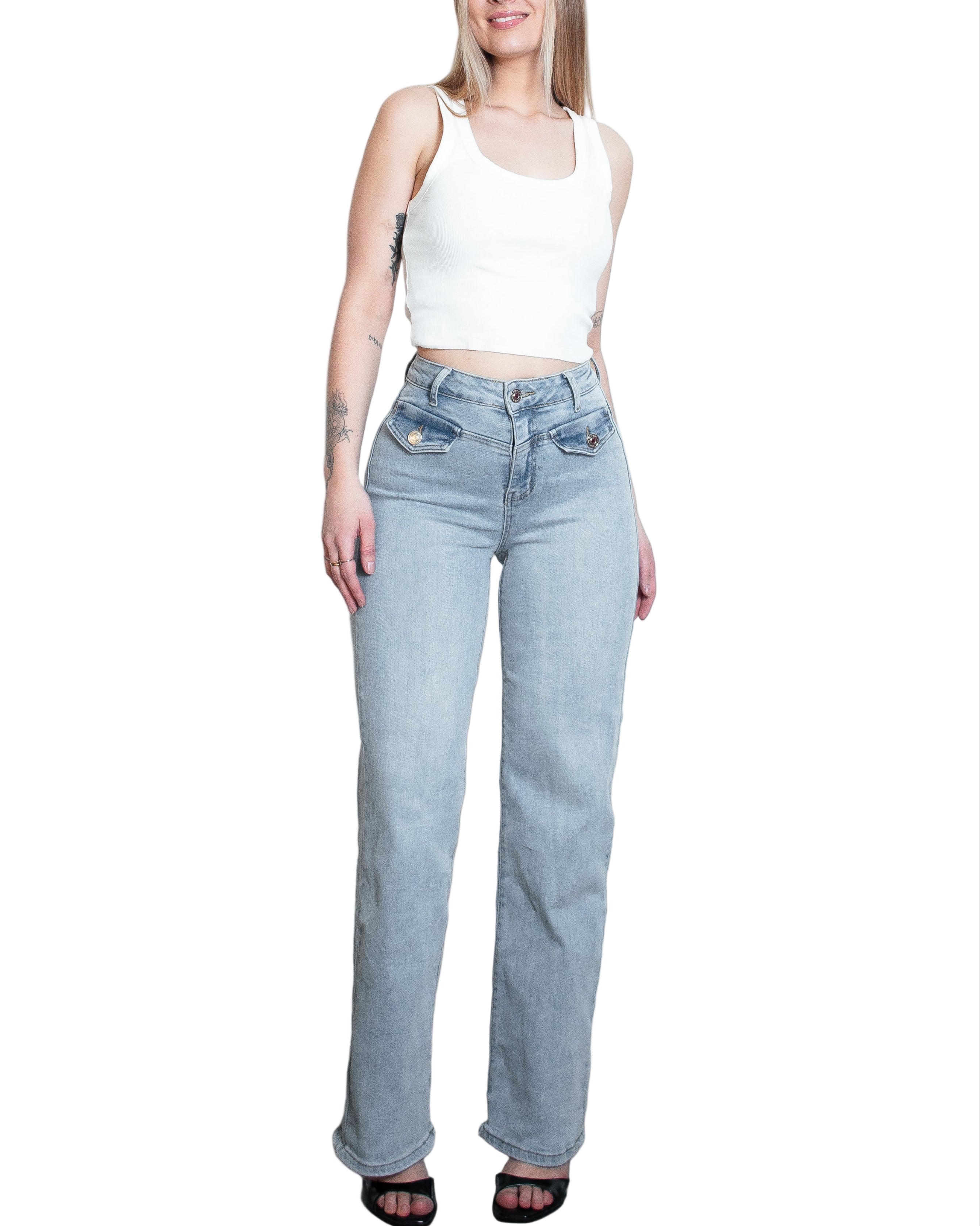 RENO Wide Leg Jeans - INSEAM 79CM