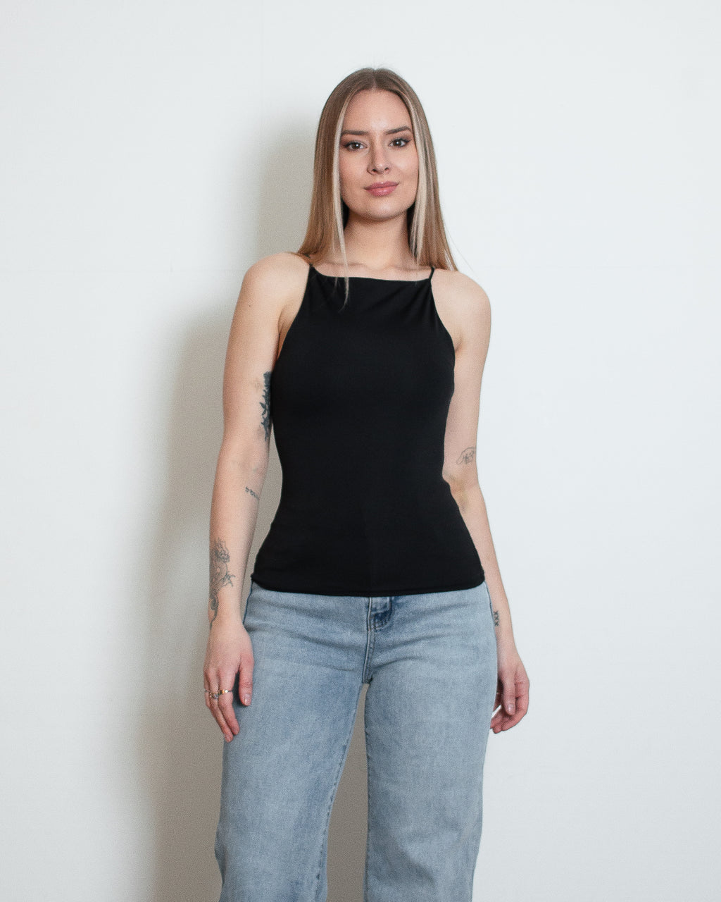 GINA Top ZWART