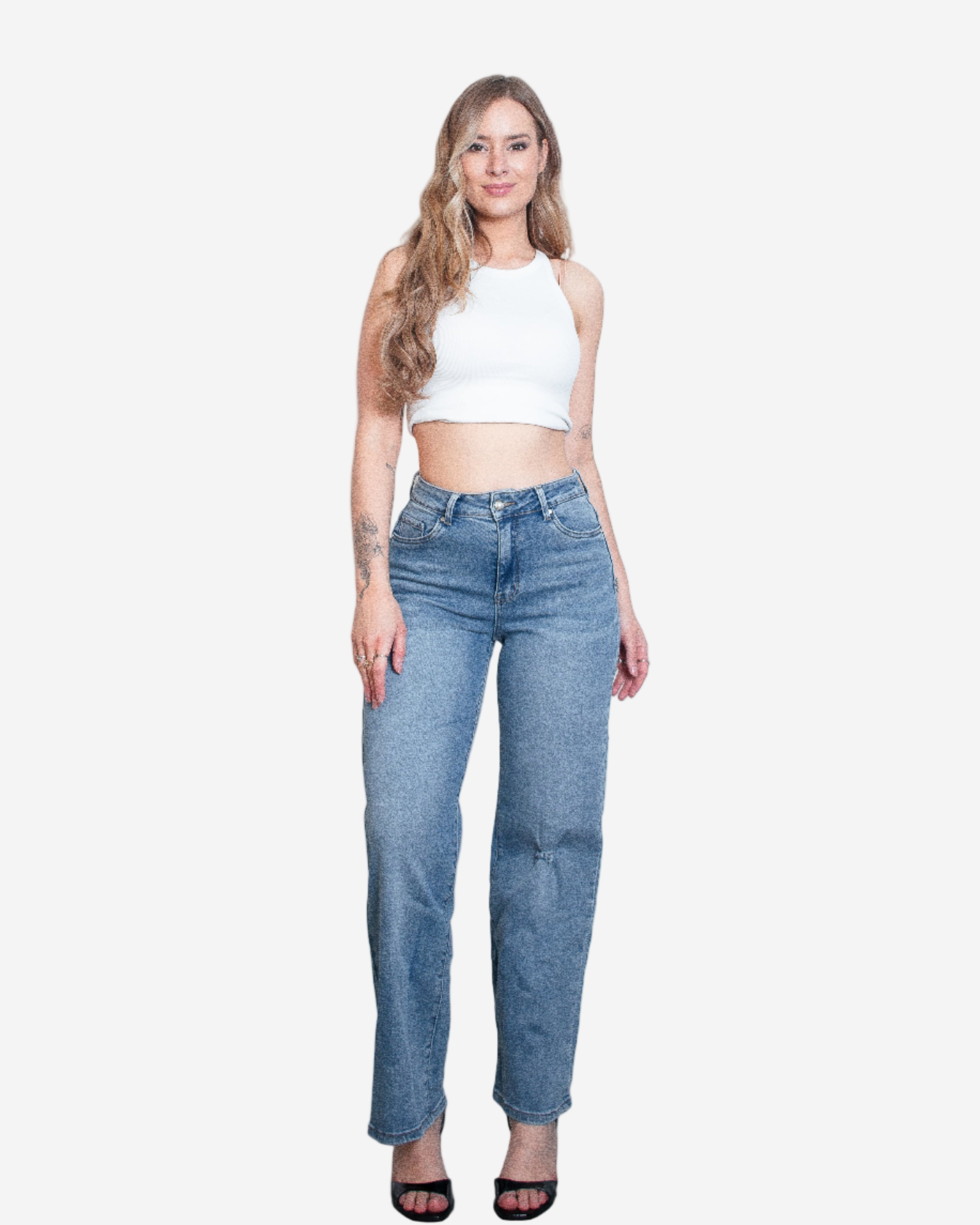 SHIHIRO Wide Leg Jeans - IL 73CM