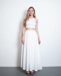 Hisato Skirt White – SEISHIKI STUDIO