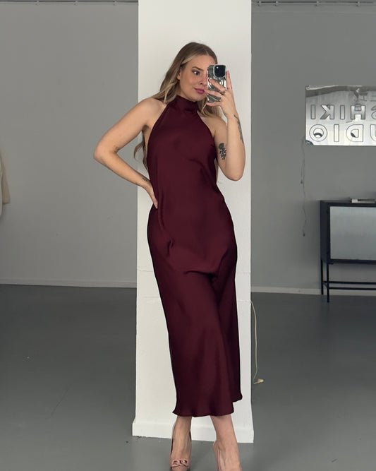 HIMO Dress BURGUNDY