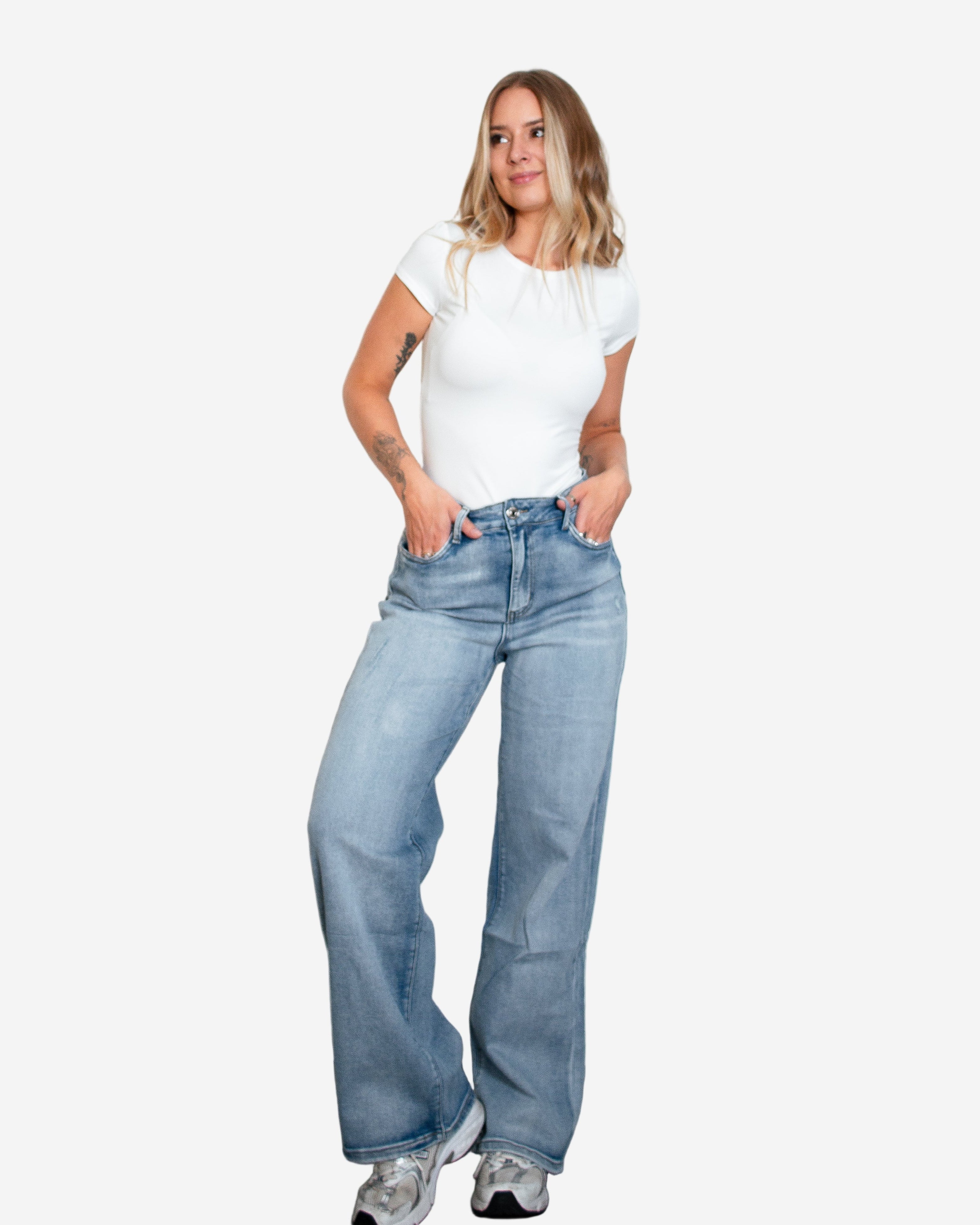 SUNUZU Wide Leg Jeans - IL 78CM