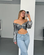 RYOTO Top DARK SILVER