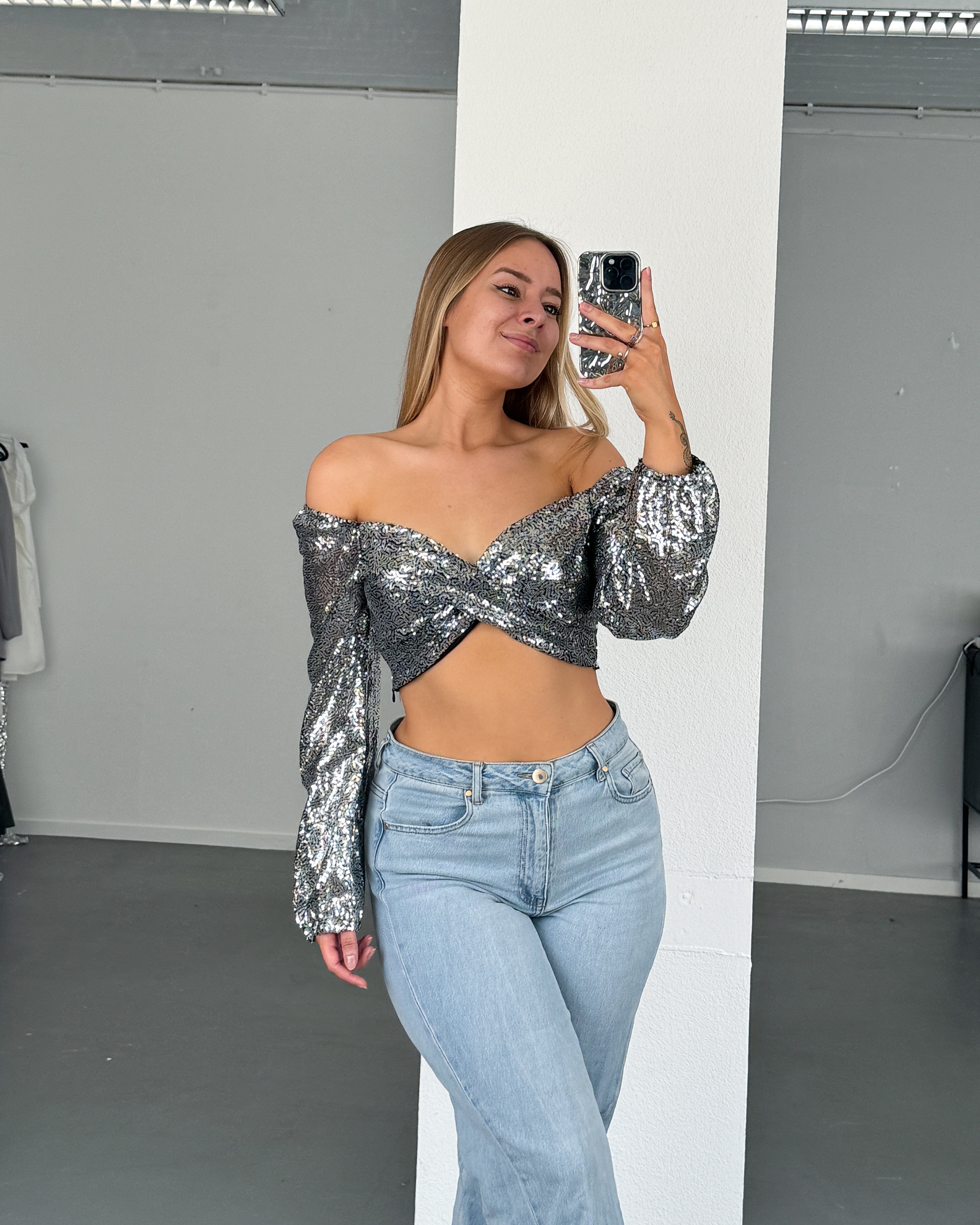 RYOTO Top DARK SILVER