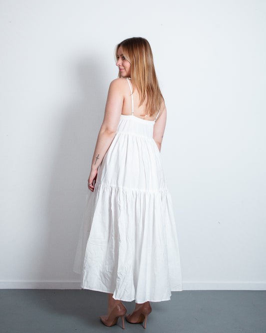 NAGARE Dress WHITE