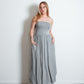 SUTORETCHI STRAPLESS Dress GREY