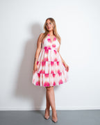 SHIRU MINI Dress DRAGONFRUIT - SEISHIKI STUDIO DESIGN PIECE