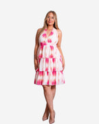 SHIRU MINI Dress DRAGONFRUIT - SEISHIKI STUDIO DESIGN PIECE