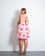 SHIRU MINI Dress DRAGONFRUIT - SEISHIKI STUDIO DESIGN PIECE