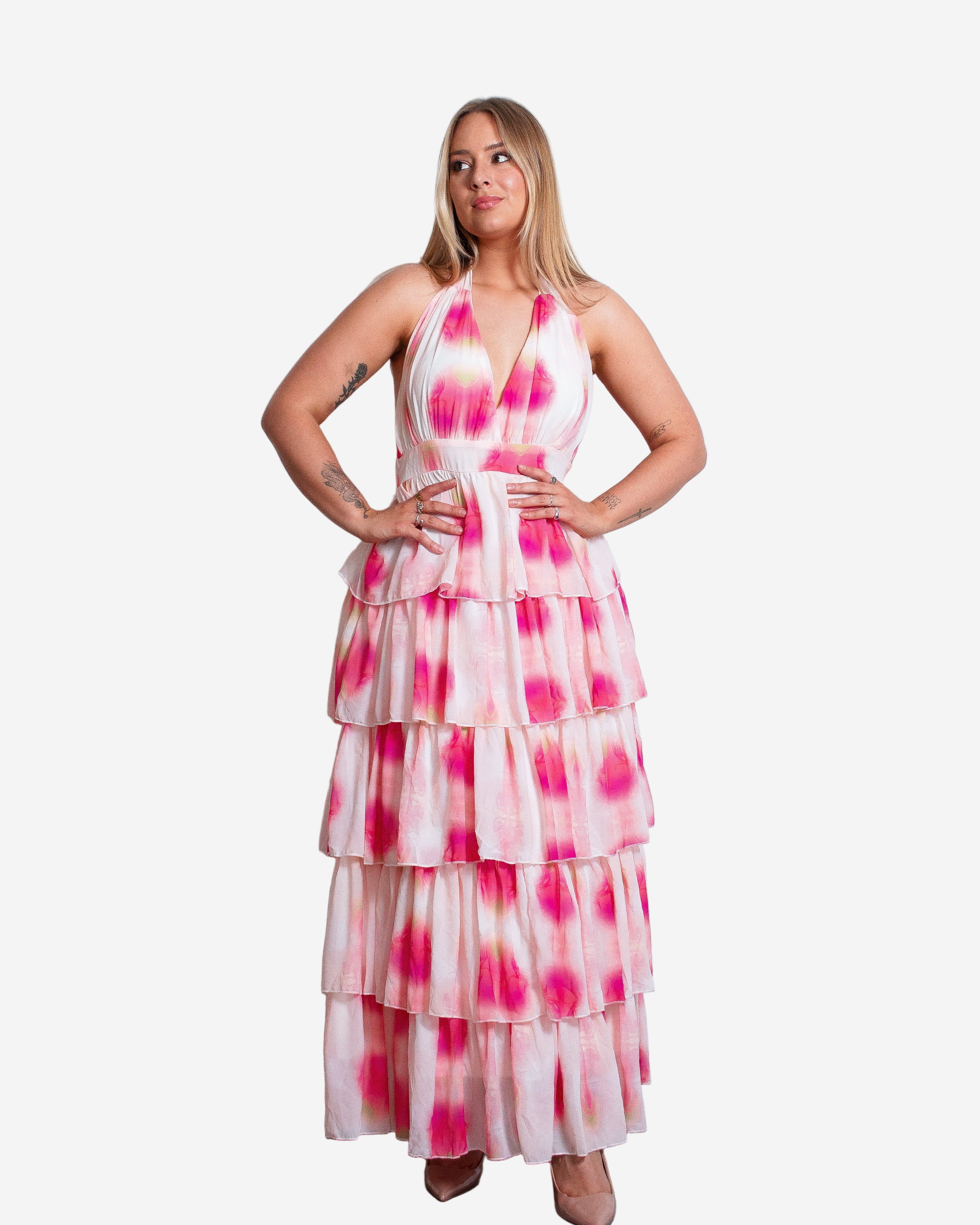 SHIRU Dress DRAGONFRUIT - SEISHIKI STUDIO DESIGN PIECE