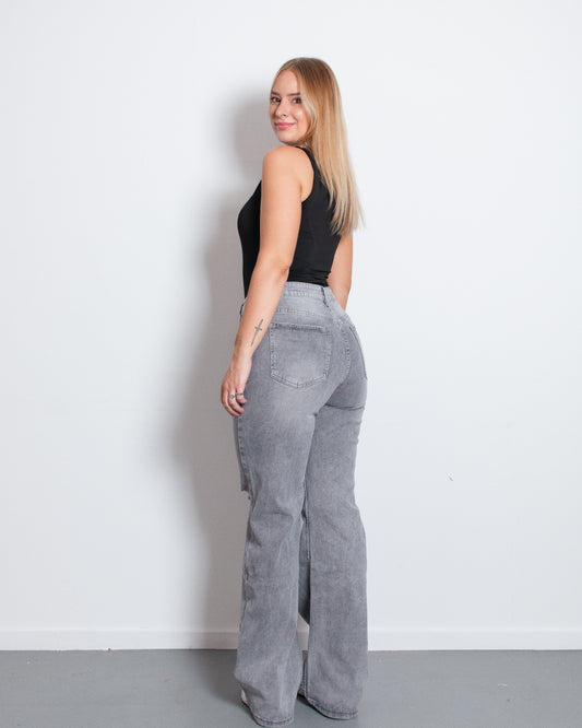 KOHEI Wide Leg Jeans GREY