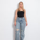 KOHEI Wide Leg Jeans DARK WASH