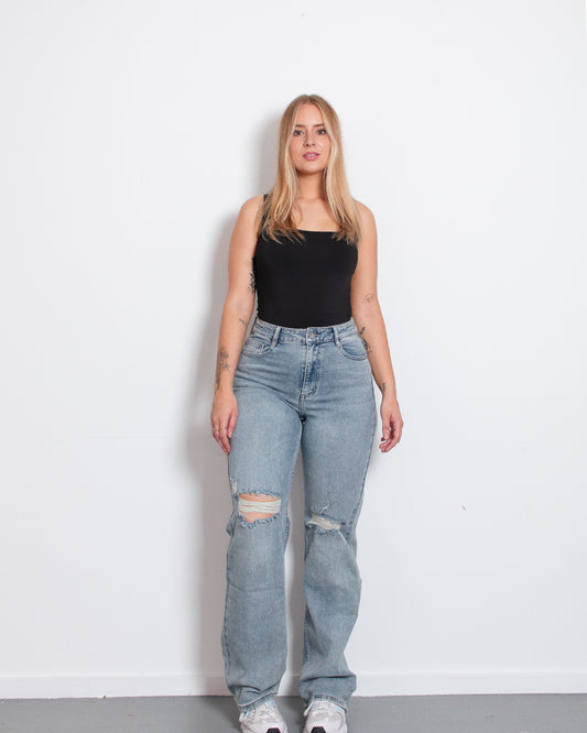 KOHEI Wide Leg Jeans DARK WASH