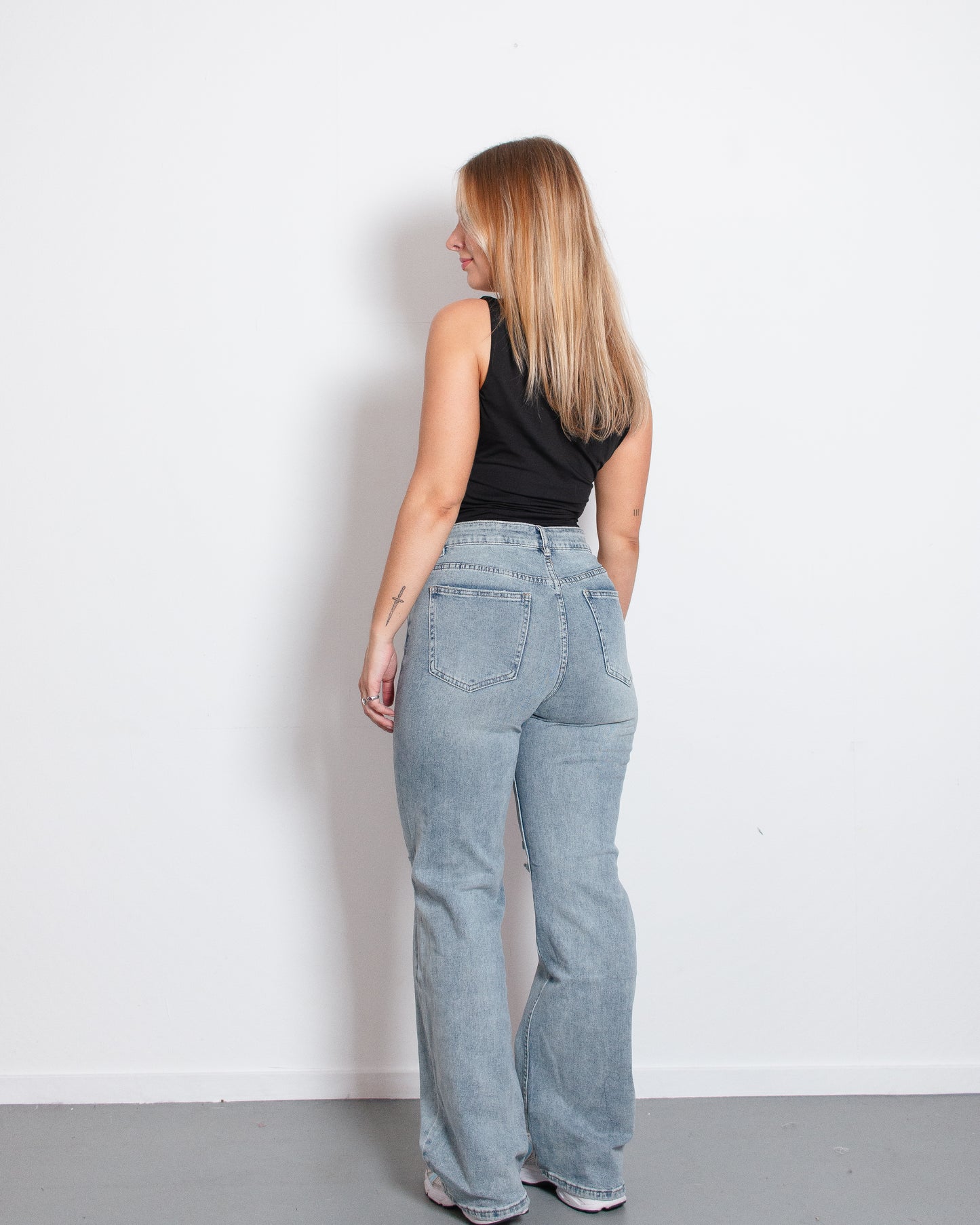 KOHEI Wide Leg Jeans DARK WASH