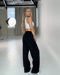 INSEAM 78CM - STRETCHY EXTRA THICK Wide Leg JEANS BLACK - INSEAM 78CM | SEISHIKI STUDIO