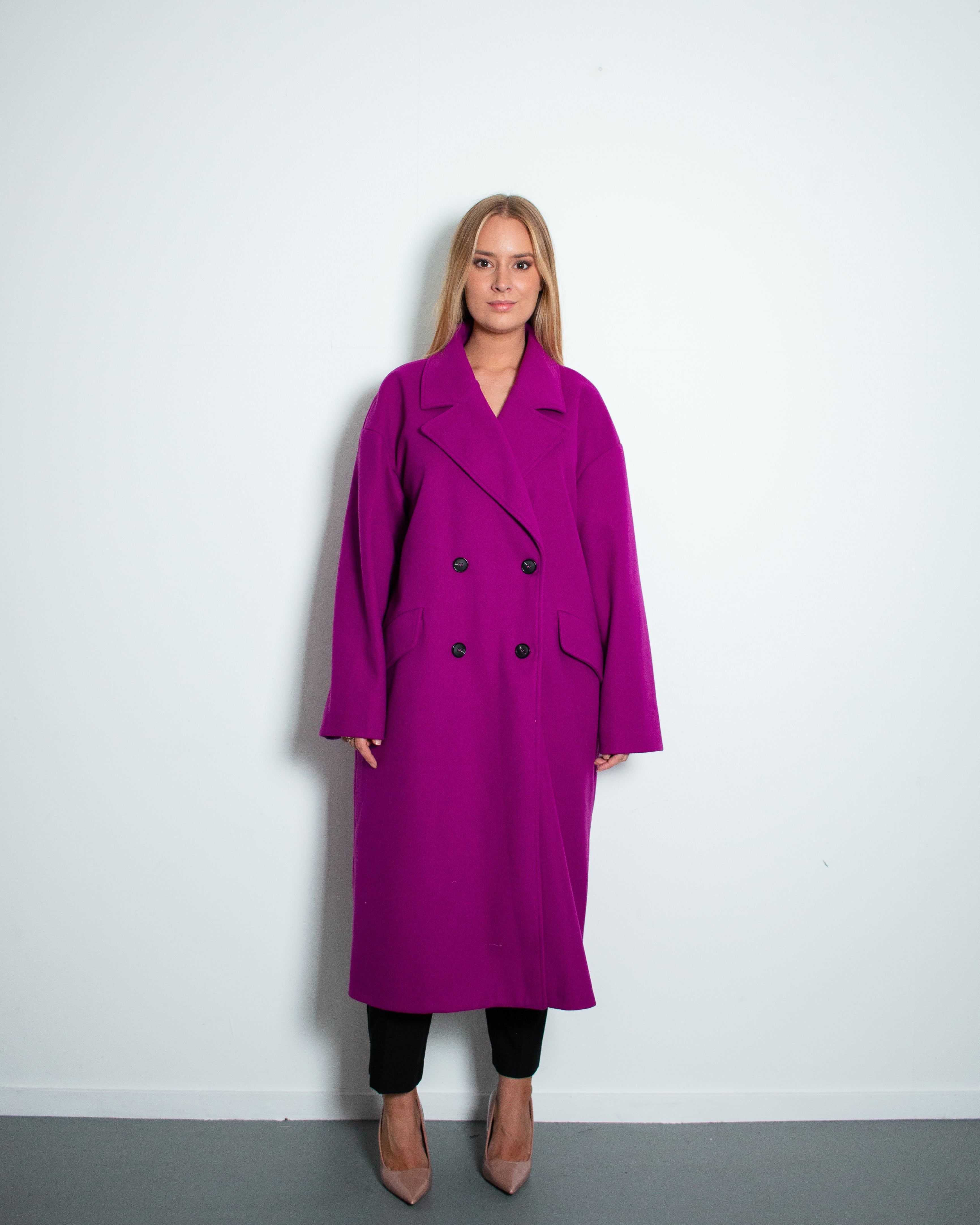 ICHI Coat PLUM