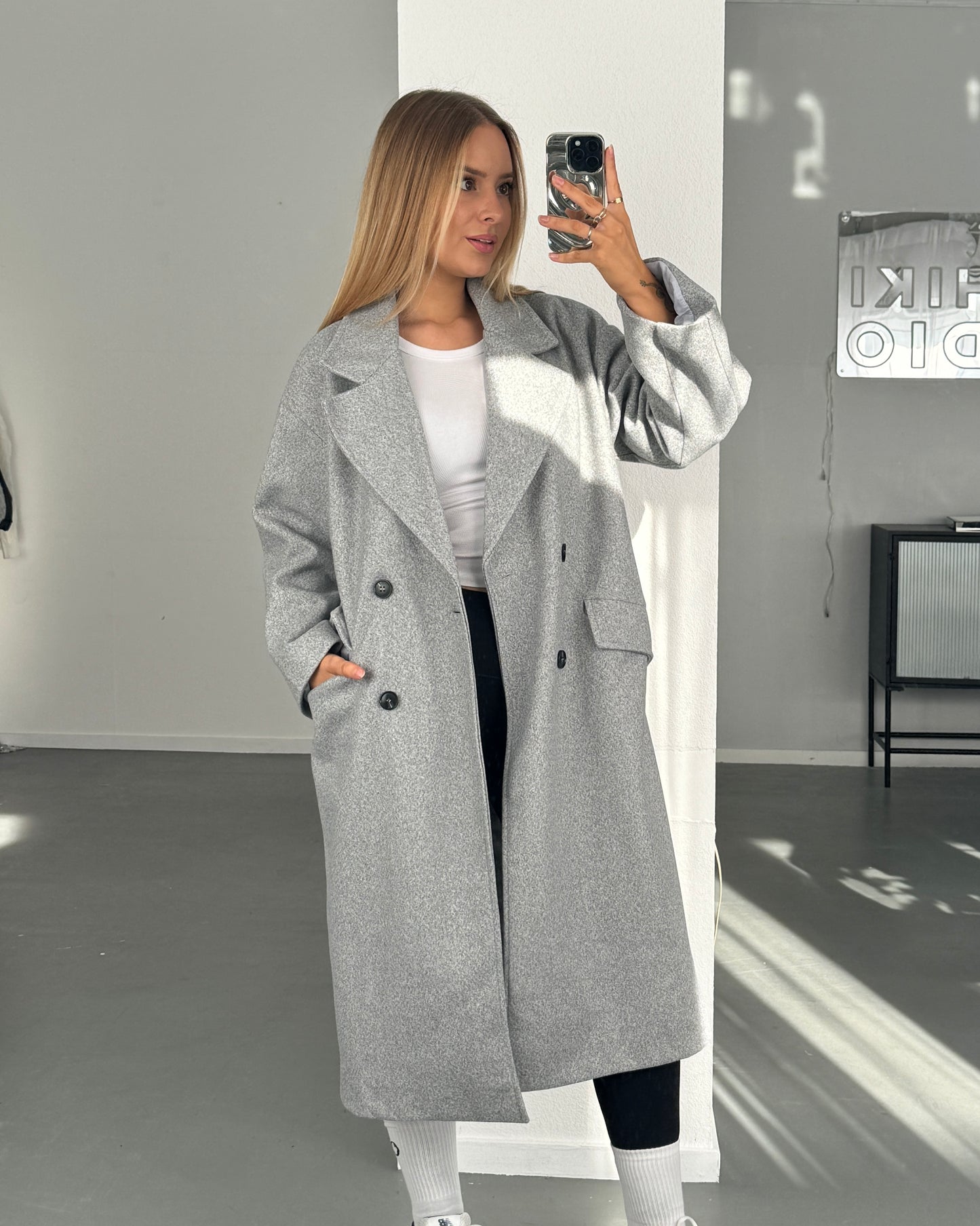 ICHI Coat GREY