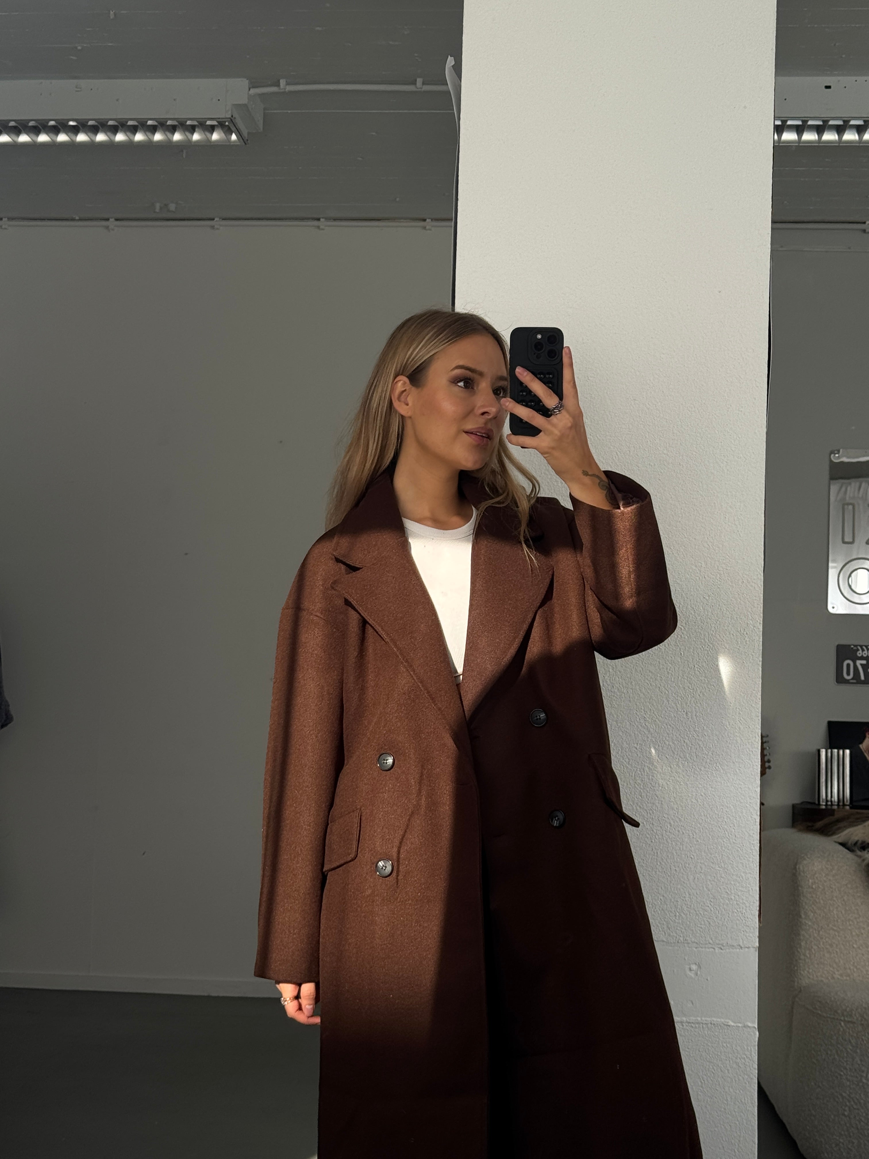 ICHI Coat DARK BROWN