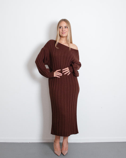 SOBU Sweaterdress BROWN