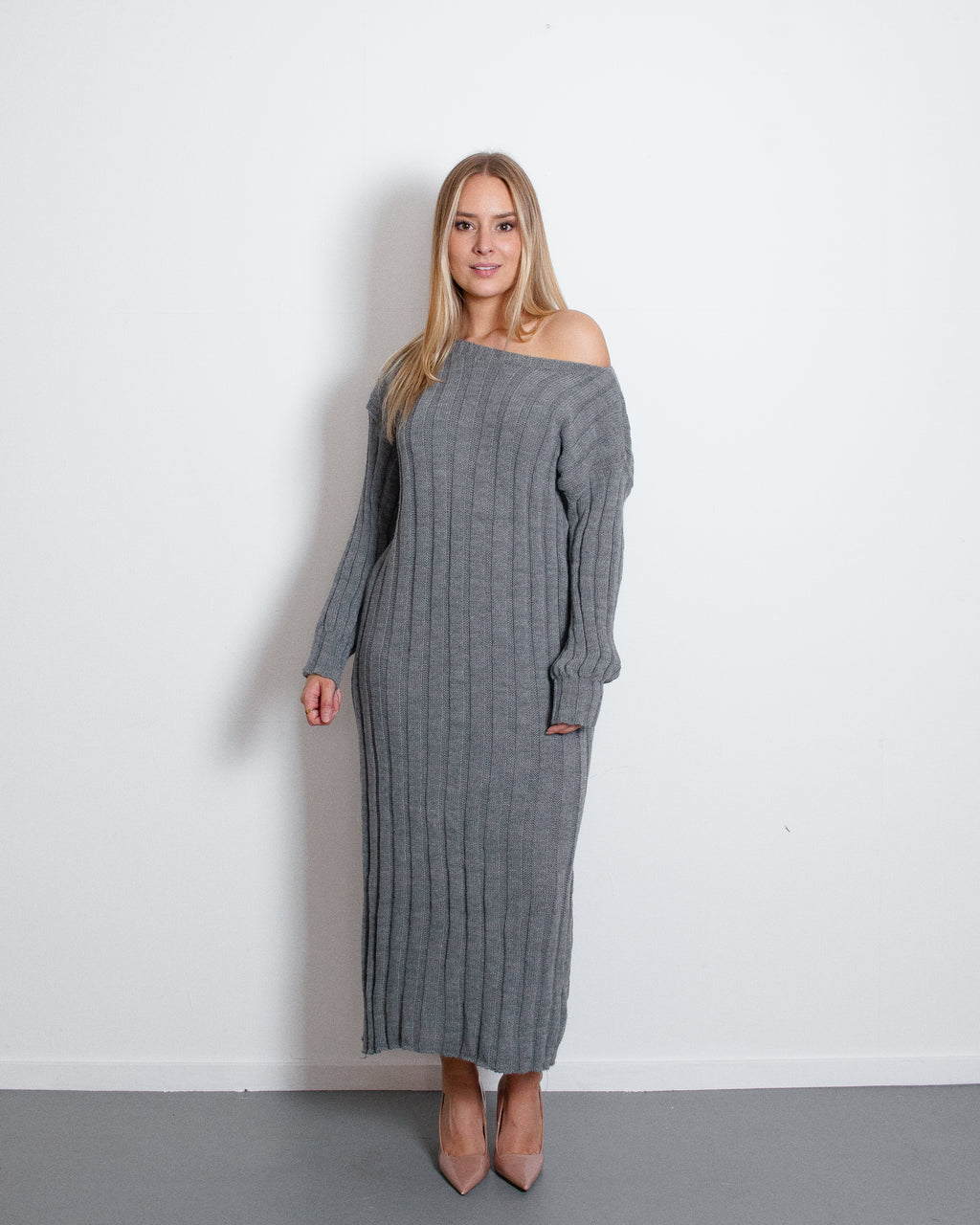 SOBU Sweaterjurk GRIJS