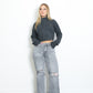 KANATA Cropped Sweater DARK GREY