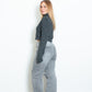 KANATA Cropped Sweater DARK GREY