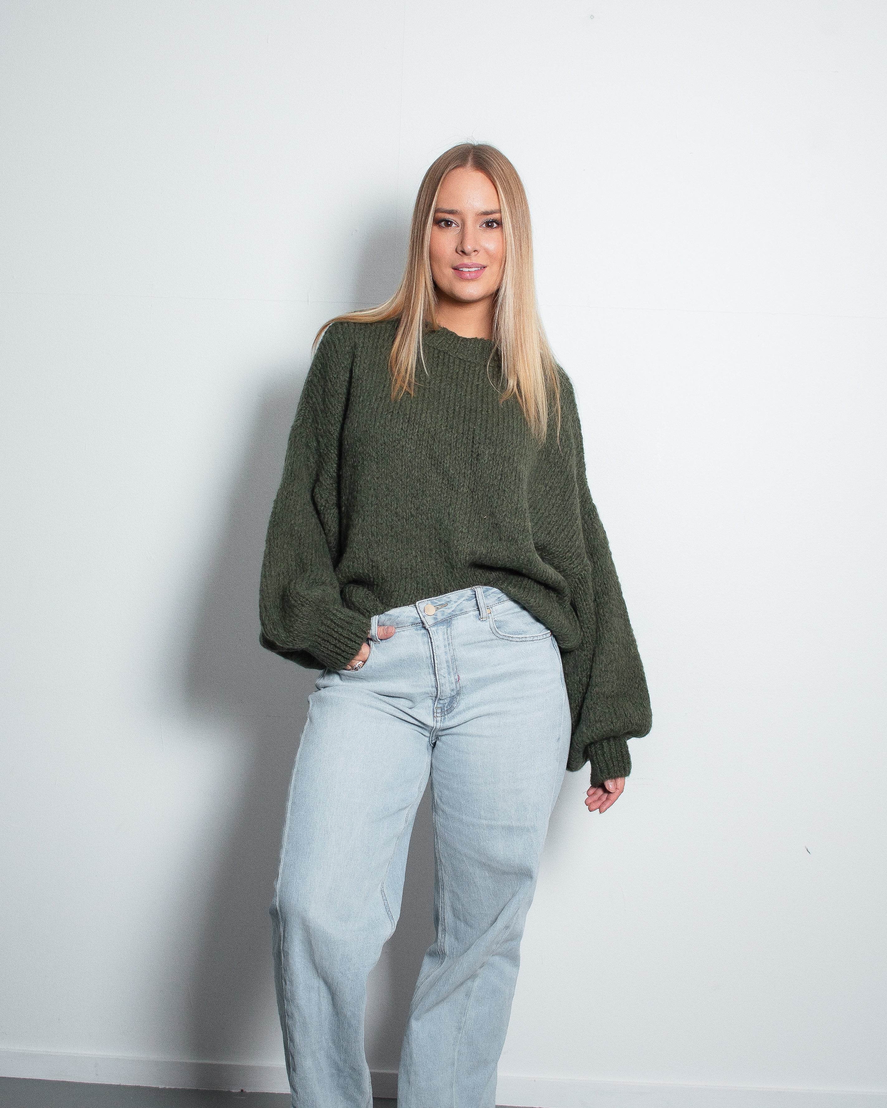 KONETO Sweater OLIVE