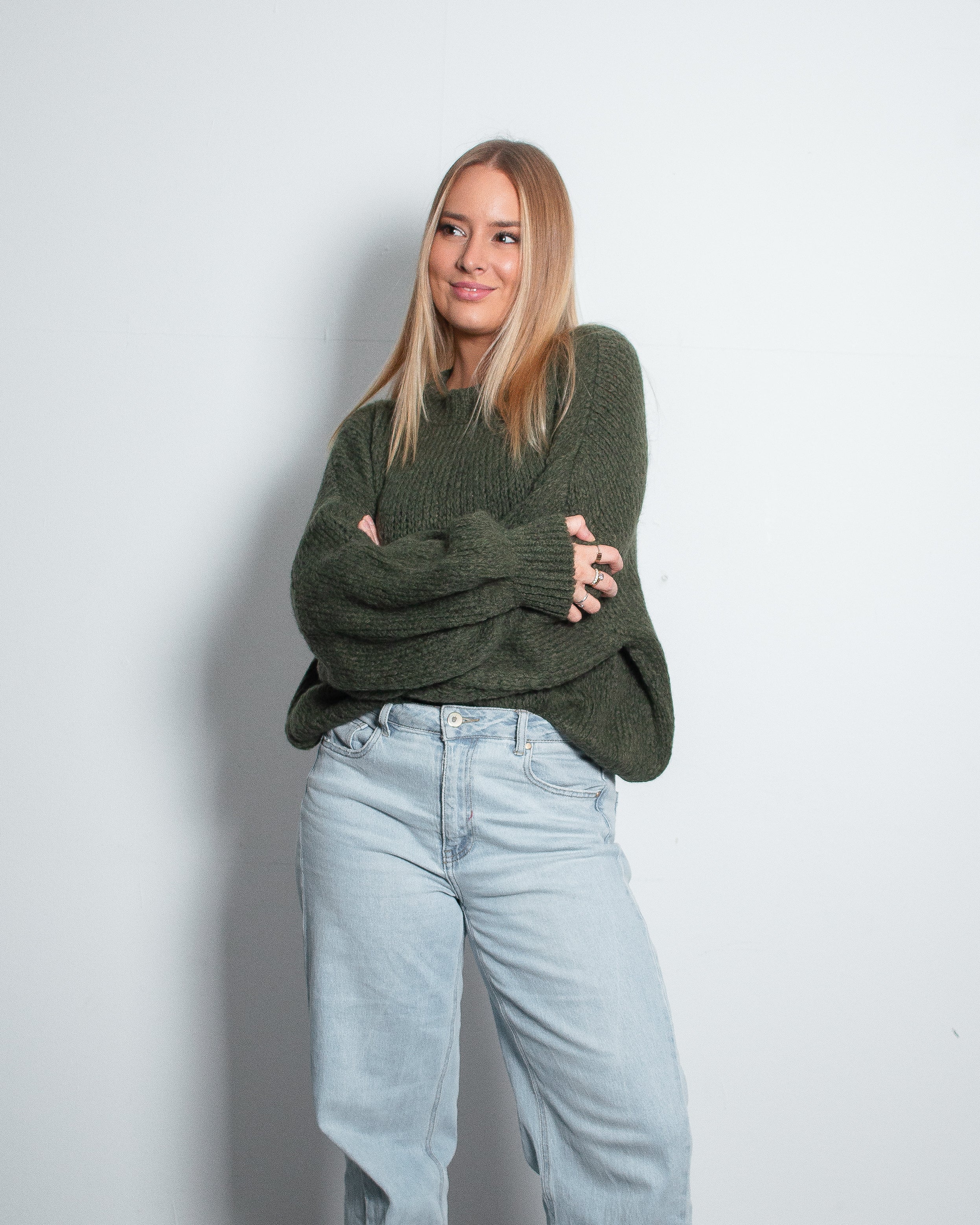 KONETO Sweater OLIVE