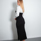 SHIKKU Dress BLACK/WHITE