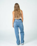 MAINICHI Wide Leg Jeans BLUE - INSEAM 79CM